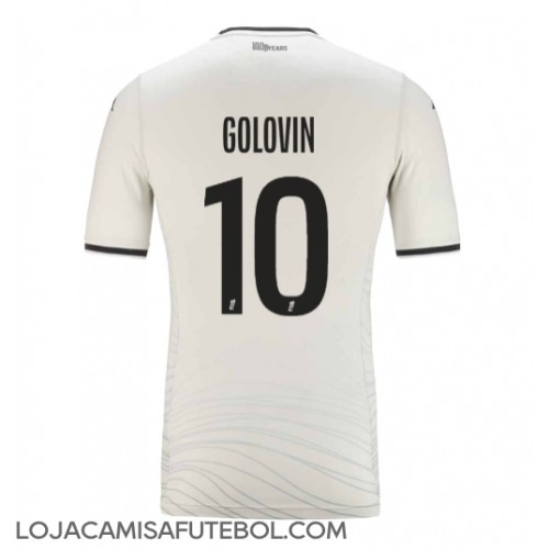 Camisa de Futebol AS Monaco Aleksandr Golovin #10 Equipamento Alternativo 2024-25 Manga Curta